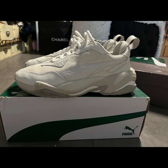 puma thunder desert white